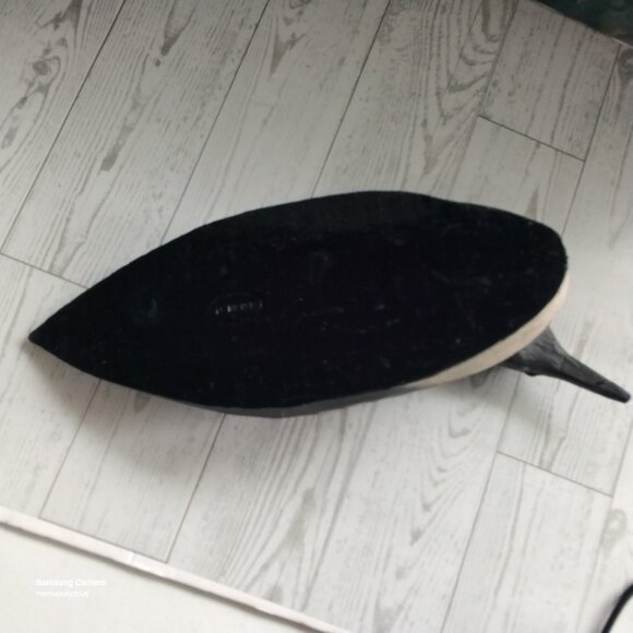 Vintage "Monk" Hand Painted Loon Duck Decorative Decoy Red Eyes GUC - Picture 5 of 7